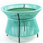 Caribe Basket Table - Black / Turquoise / Emerald Green