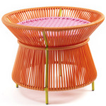Caribe Basket Table - Curry Yellow / Orange / Bubblegum Rose