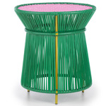 Caribe Side Table - Curry Yellow / Emerald Green / Bubblegum Rose
