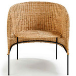 Caribe Natural Lounge Chair - Black / Natural