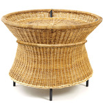 Caribe Natural Basket Table - Black / Natural