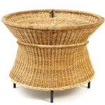 Caribe Natural Basket Table - Black / Natural