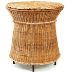 Caribe Natural Side Table - Black / Natural