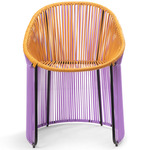 Cartagenas Dining Chair - Black / Lilac/ Honey Yellow