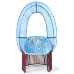 Cartagenas Reina Chair - Black / Purple/ Pastel Blue