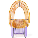 Cartagenas Reina Chair - Black / Lilac / Honey Yellow