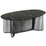 Cartagenas Marble Dining Table - Black / Black / Black Marble