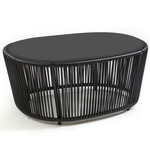 Cartagenas Metal Coffee Table - Black / Black