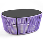 Cartagenas Metal Coffee Table - Lilac / Black