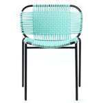 Cielo Stacking Chair - Black / Light Green