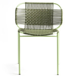 Cielo Stacking Chair - Pastel Green / Olive Green