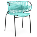 Cielo Stacking Armchair - Black / Light Green