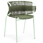 Cielo Stacking Armchair - Pastel Green / Olive Green