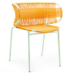 Cielo Stacking Armchair - Pastel Green / Honey Yellow