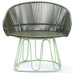Circo Lounge Chair - Pastel Green/ Olive Green