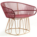 Circo Lounge Chair - Pink Sand/ Red
