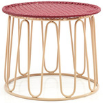 Circo Side Table - Pink Sand/ Red