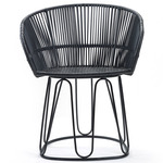 Circo Leather Dining Chair - Black / Black