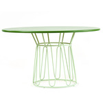 Circo Metal Dining Table - Pastel Green