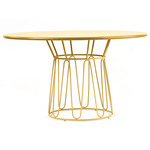 Circo Metal Dining Table - Yellow