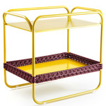 Dichas Side Table - Yellow / Black Red