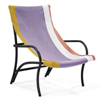 Maraca Lounge Chair - Black / Gold/ Purple/ Red
