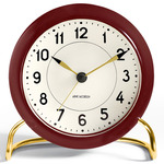 Station Alarm Clock - Brass / Burgundy