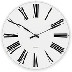 Roman Wall Clock - Aluminum / White