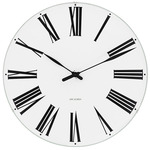 Roman Wall Clock - Aluminum / White