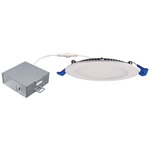 4IN Round Color-Select Slim Recessed Panel Light - Matte White