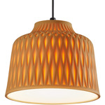 Soft Outdoor Pendant - Black / Ochre