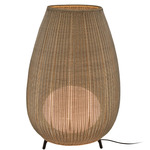 Amphora Outdoor Hardwired Floor Lamp - Brown / Light Beige