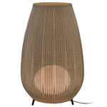 Amphora Outdoor Hardwired Floor Lamp - Brown / Light Beige