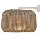 Fora Outdoor Wall Sconce - Natural White / Light Beige