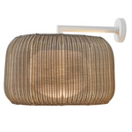 Fora Outdoor Wall Sconce - Natural White / Light Beige