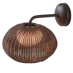 Garota Outdoor Wall Sconce - Graphite Brown / Brown