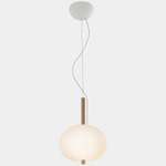 Ilargi Pendant - Light Wood / Opal