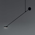 Invisible 1-Light Ceiling Light Pendant - Matte Black