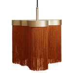 Arcipelago Pendant - Satin Brass / Rust