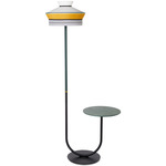 Calypso Martinique Floor Lamp - Matte Black / Yellow Multi