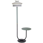 Calypso Martinique Floor Lamp - Matte Black / Building Multi