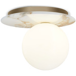 Emma Ceiling Light - White Marble / Opal