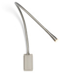 Flexiled Wall Reading Light - Satin Nickel / Braided Steel Mesh