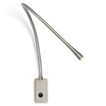 Flexiled Wall Reading Light - Satin Nickel / Braided Steel Mesh