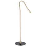 Flexiled Floor Lamp - Matte Black / Ivory Leather