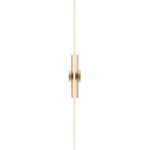 Fly Slim Wall Sconce - Satin Gold Nickel