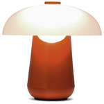 Ongo Portable Lamp - Dark Orange / Etched Glass