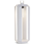 Cube Outdoor Portable Lamp - Matte White / Clear