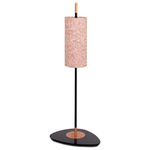 Lagoon Cylinder Outdoor Floor Lamp - Matte Black / Noumea Goyave