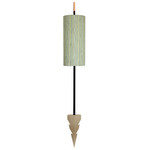 Lagoon Cylinder Outdoor Floor Lamp with Picket Base - Matte Black / Dominica Caraibes